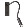 Ideal Lux - Гибкая светодиодная лампа IO LED/3W/230V CRI 90 черная